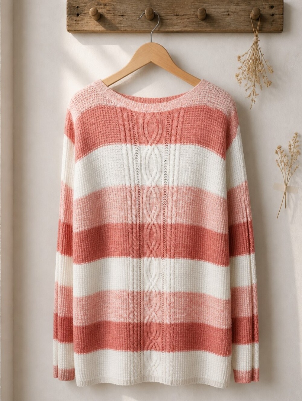Jeanne Pierre Plus Size Boat Neck Womens 100% Cotton Sweater NWT Size XXL